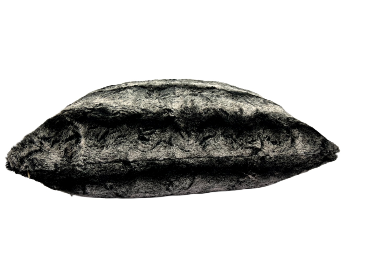 Soft faux fur Pillow with a gray toned linear gradient - Image 2