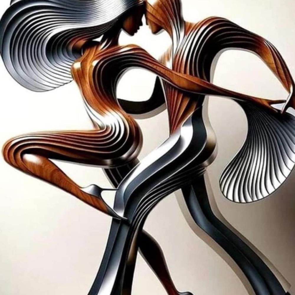 Dancing Couple Metal Decor