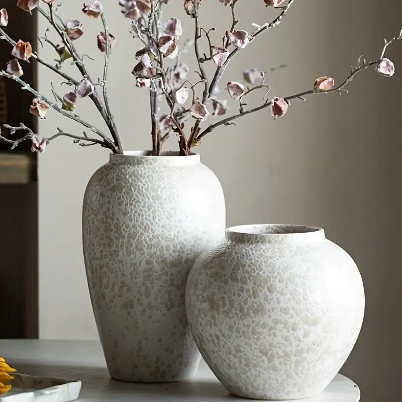 Elegant White Ceramic Vase