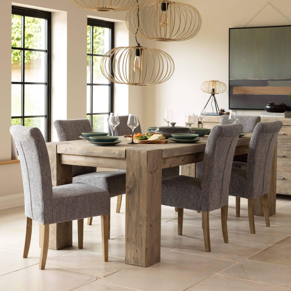 Reclaimed wood dining table