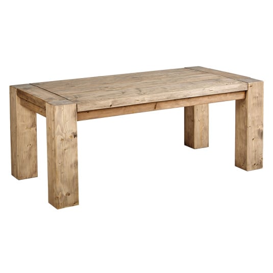 Reclaimed wood dining table - Image 3