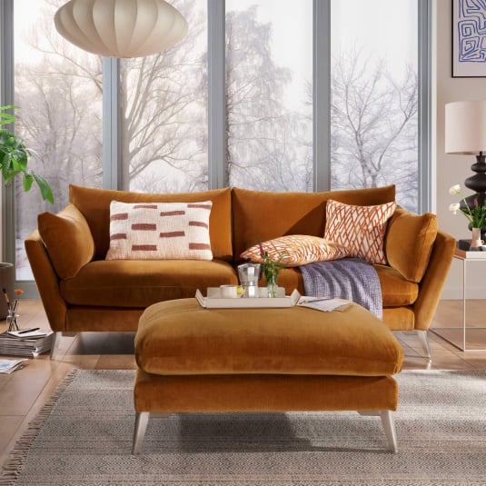 Orange sofa
