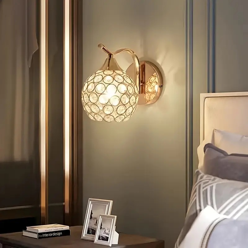 Dimmable Crystal Wall Sconce