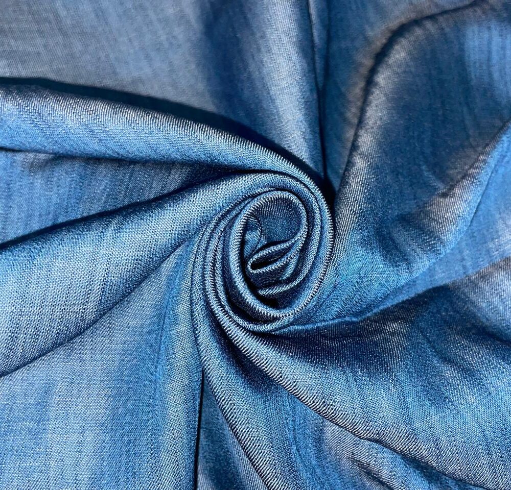 100% 100% Cotton Denim blue blue(per meter)