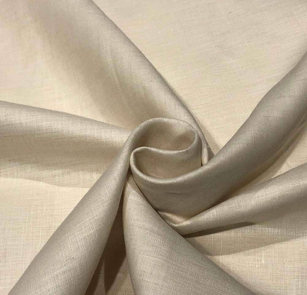 100% Premiun linen Ivory (per meter)
